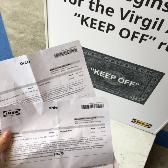 Off white “ keep off” rug - Picture 3 of 4